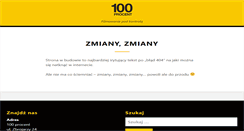 Desktop Screenshot of 100procent.pl